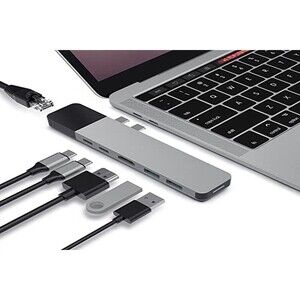 HyperDrive USB C Hub NET 6-in-2 for MacBook Pro Multi-Port Dongle w Gigabit